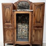 Art Deco buffet in solid walnut, 20th century.