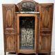 Art Deco buffet in solid walnut, 20th century.