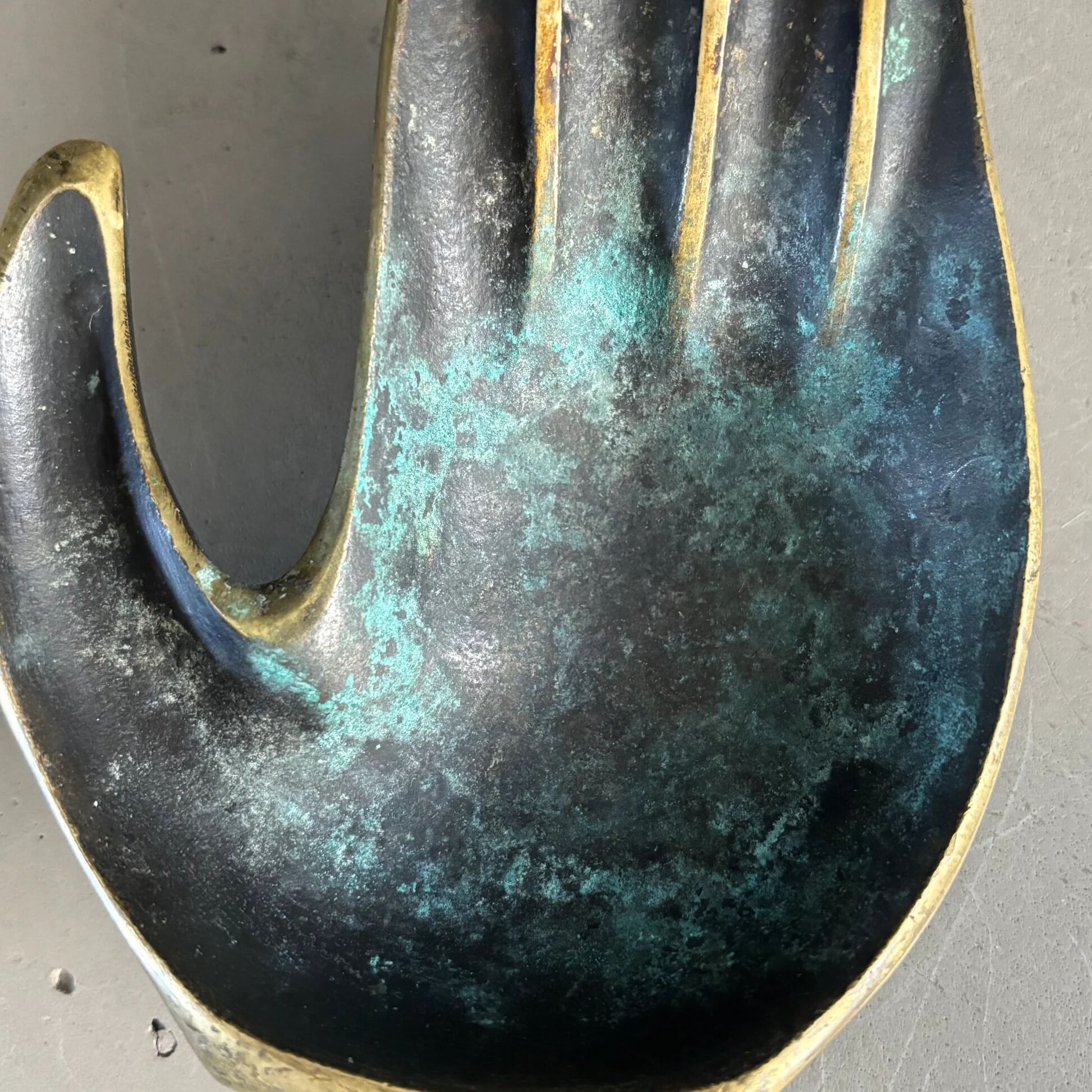 Bronze hand catchall Editions Gerfaux 60-70