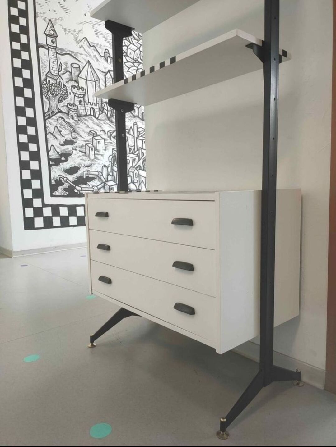 Vintage modular bookcase