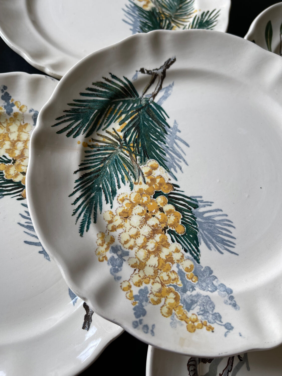 Dessert plates Sarreguemines Renaud and Clermont