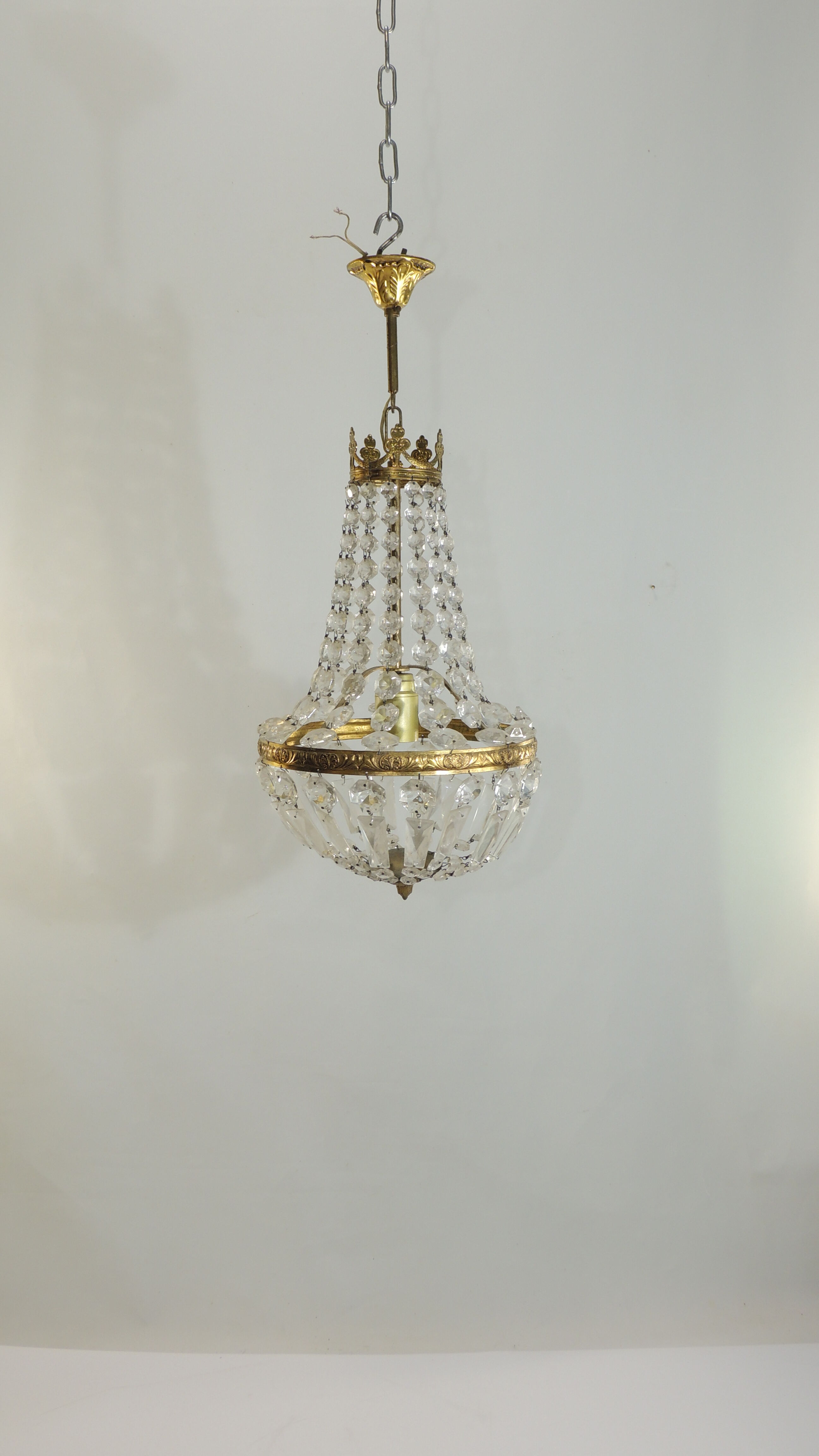 Old hot air balloon chandelier