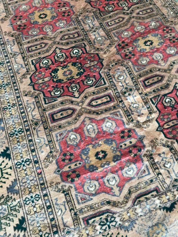 Carpet vintage afghan turkmen 161 x 242 cm