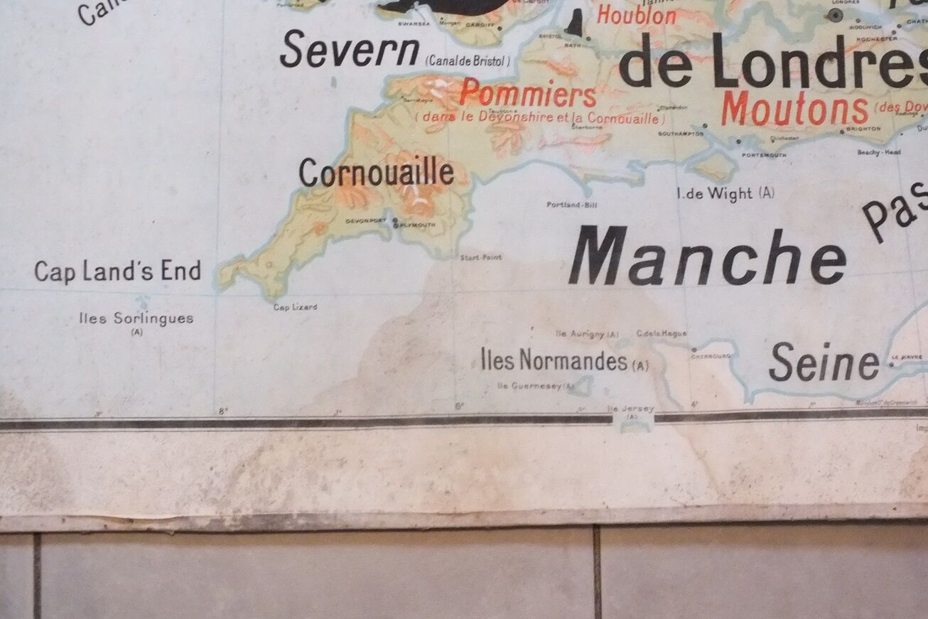 School map Vidal-Lablache No. 28 British Isles