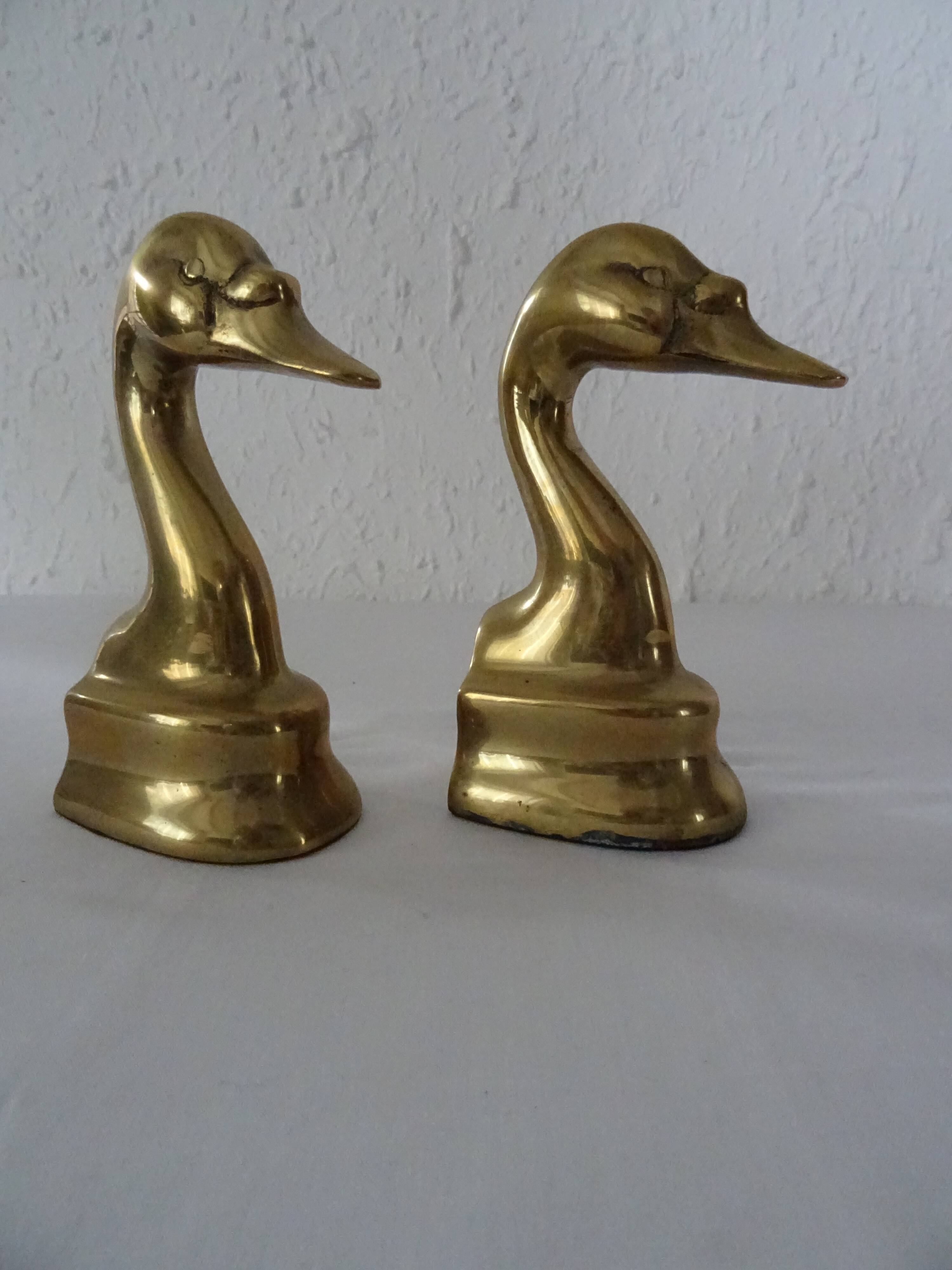 2 greenhouse animal books brass bronze duck