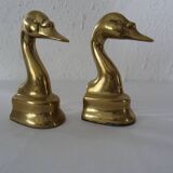 2 greenhouse animal books brass bronze duck