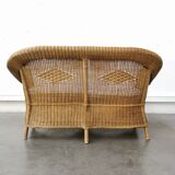 Wicker bench