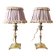 Pair of antique lamps