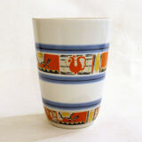 Graphic Art Deco porcelain vase