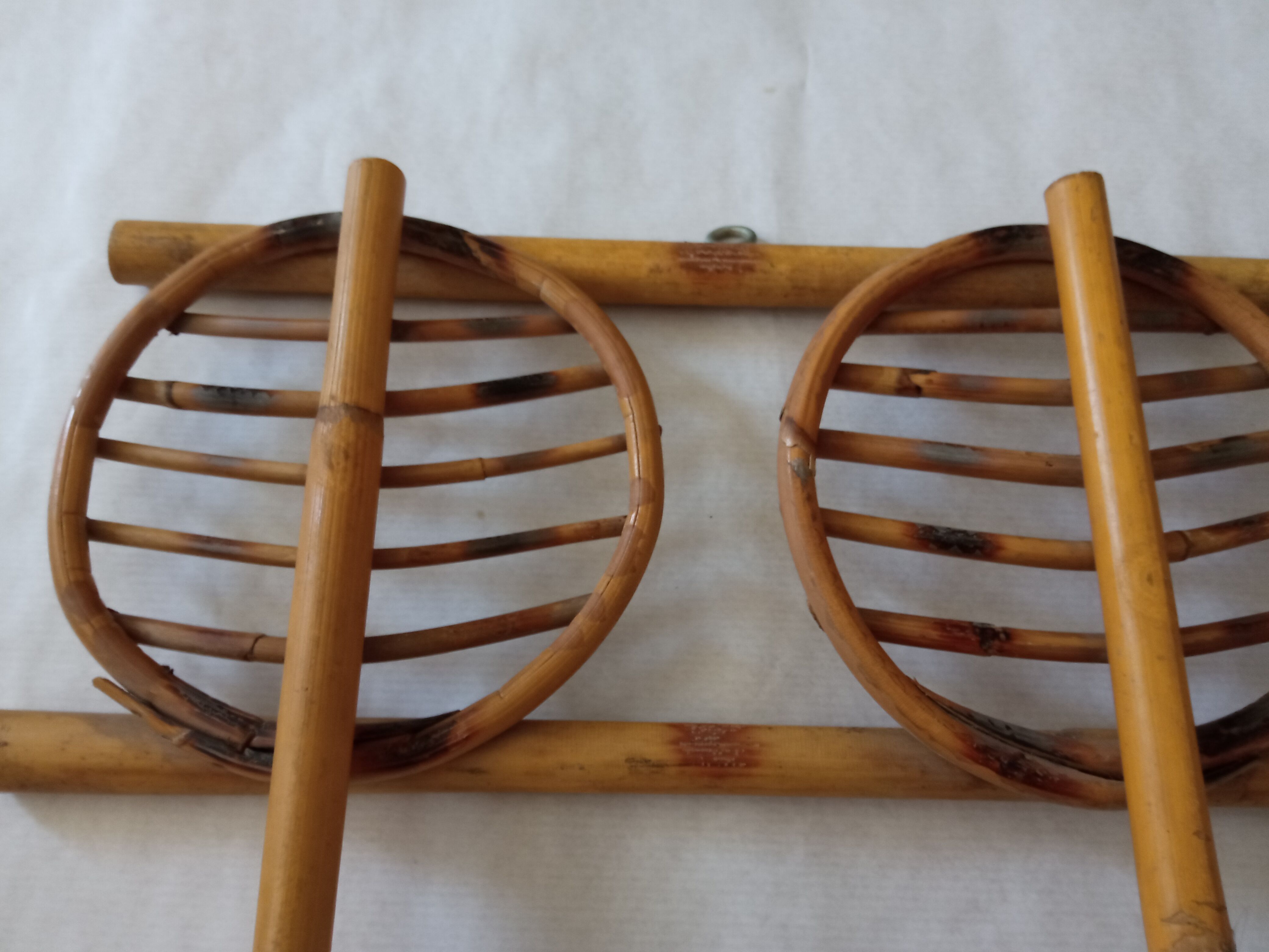 Vintage bamboo portmanteau