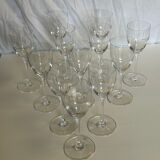 Saint Louis crystal stemmed glasses