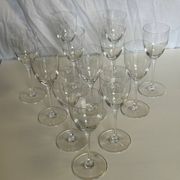 Verres à pieds en cristal Saint Louis