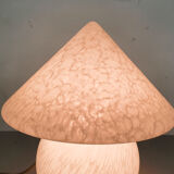 White opaline glass table light by Peil and Putzler, Germany 1970's
