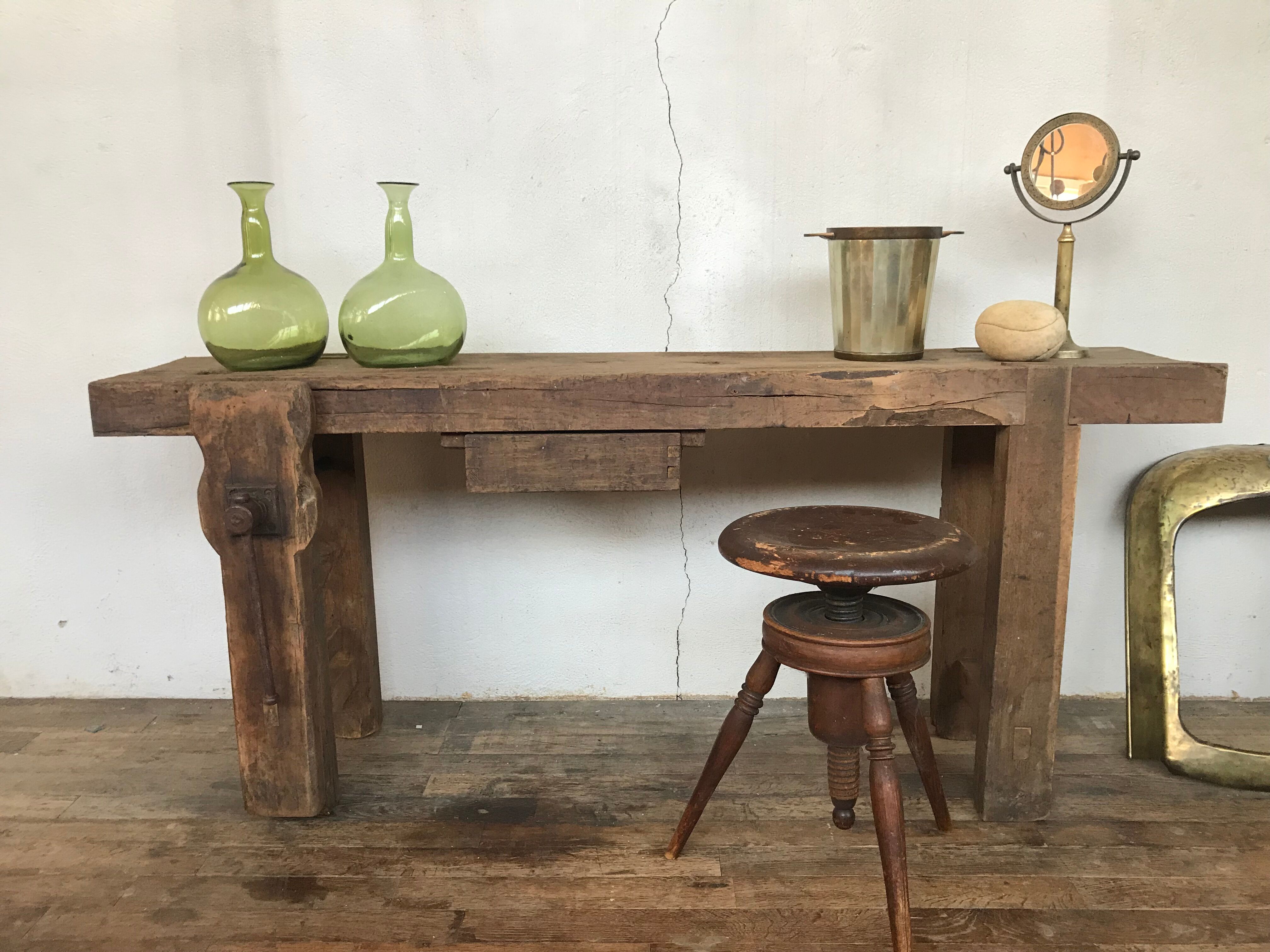 Former established raw wood vintage loft industrial original patina