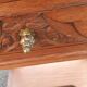 Art Deco console in solid oak