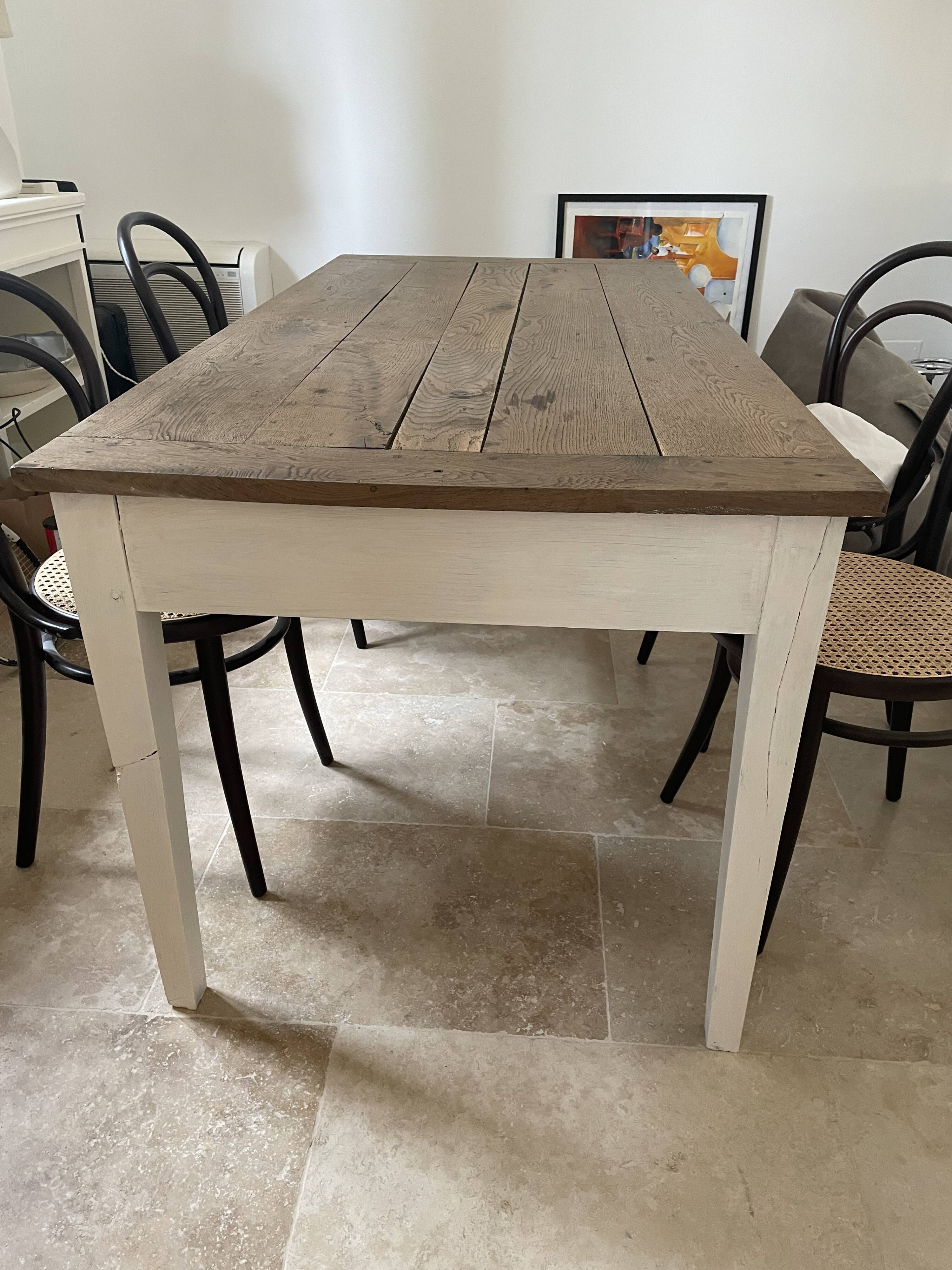 Farm table dining
