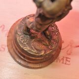 Lampe en bronze "Farbel" avec joueur de flute