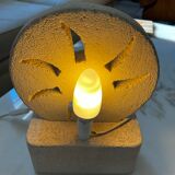 Lamp in stone of the Gard carved 1970