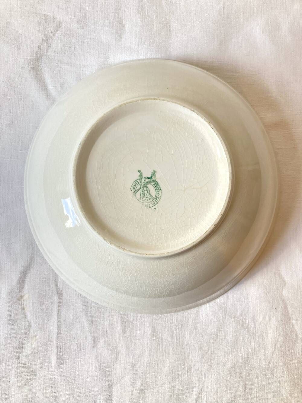 Set of three serving dishes, Moulins des Loups, model "Tablecloth"
