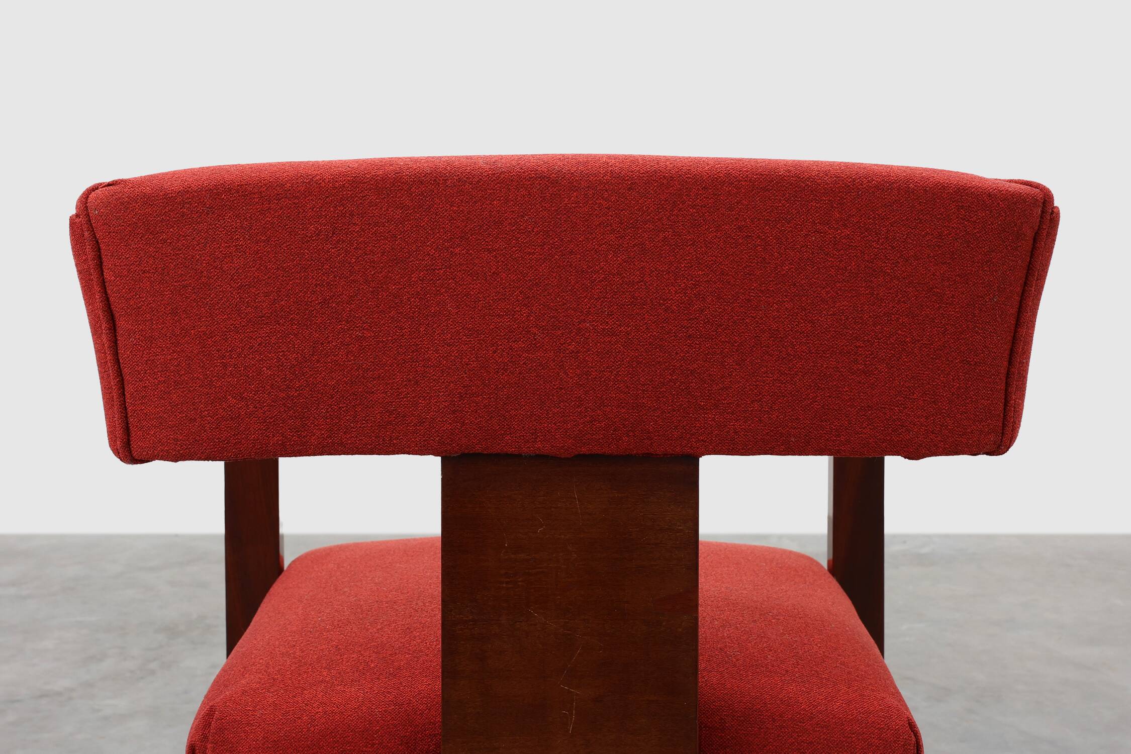 Set of Two Red Reupholstered Art Deco Chairs, Belgium ca. 1920