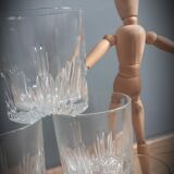 Set 6 sky glasses and square carafe