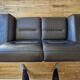 2-seater "Pulsation" sofa by Roche Bobois, black leather