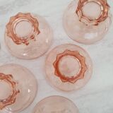 Lot de 10 coupelles style rosaline