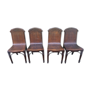 4 chaises antique 1890