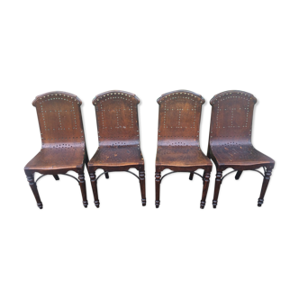 4 chaises antique 1890