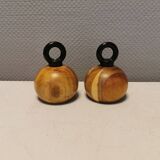Pepper and salt grinders designed by c jörgensen and r nissen for bodum Denmark. Late 20th century.