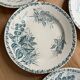 Set of 14 floral pattern dinner plates