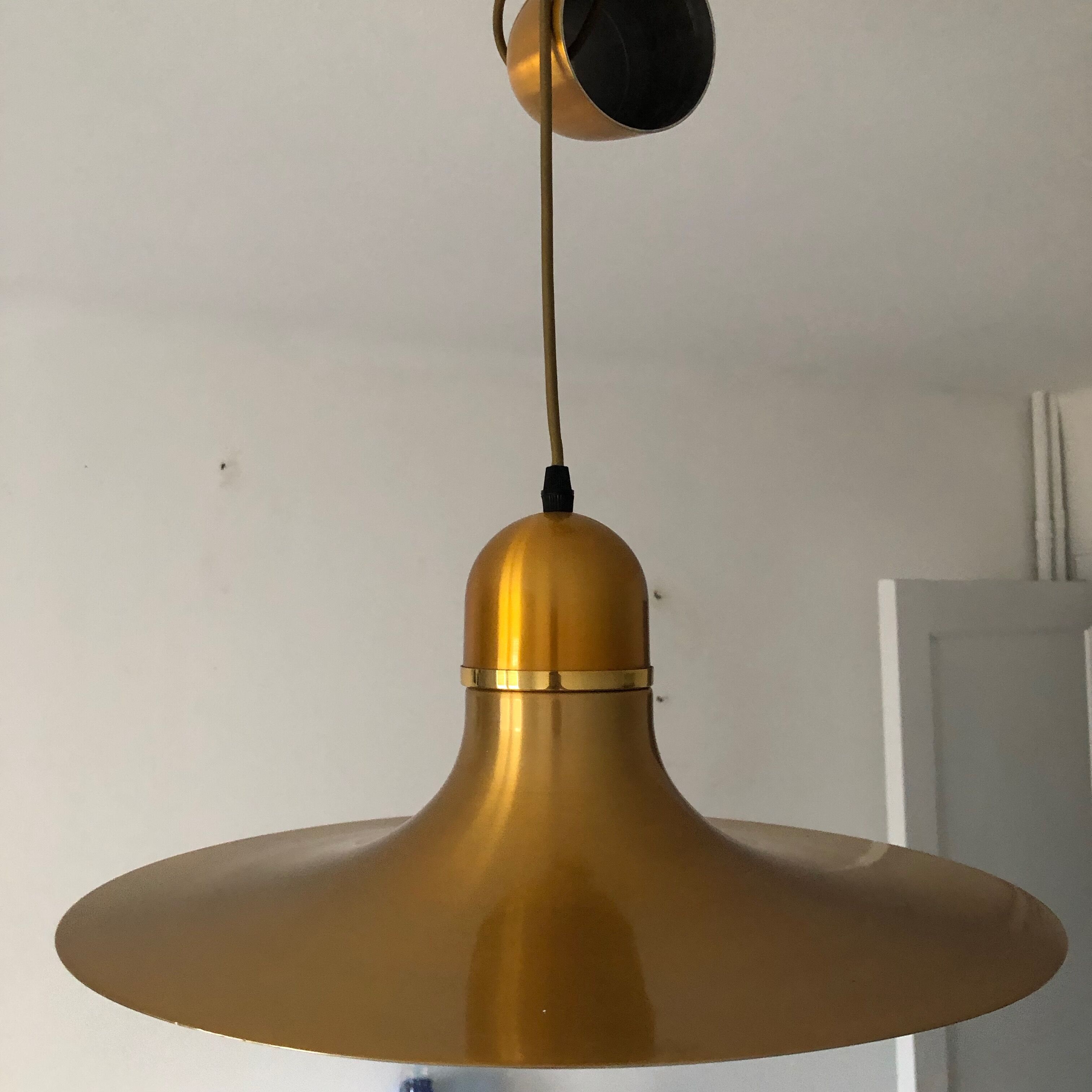 Great hanging Golden vintage 1960 80x43cm