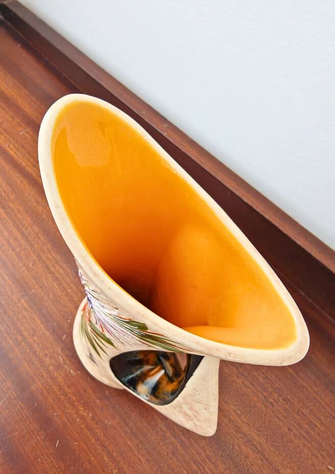 Vintage Vallauris Vase Atelier Tess - Handcrafted Thistle Decor