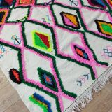 Handmade Moroccan Berber rug 253 X 144 CM
