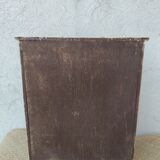 Antique wooden bathroom cabinet patinated