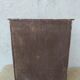 Antique wooden bathroom cabinet patinated