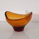 Scandinavian free-form glass bowl