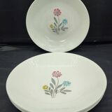 Lot of 8 Vintage Ceranord Saint-Amand Aster Tableware from the 1950s-60s.