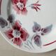 Lot of 6 to Digoin Sarreguemines dessert plates, model Clematis