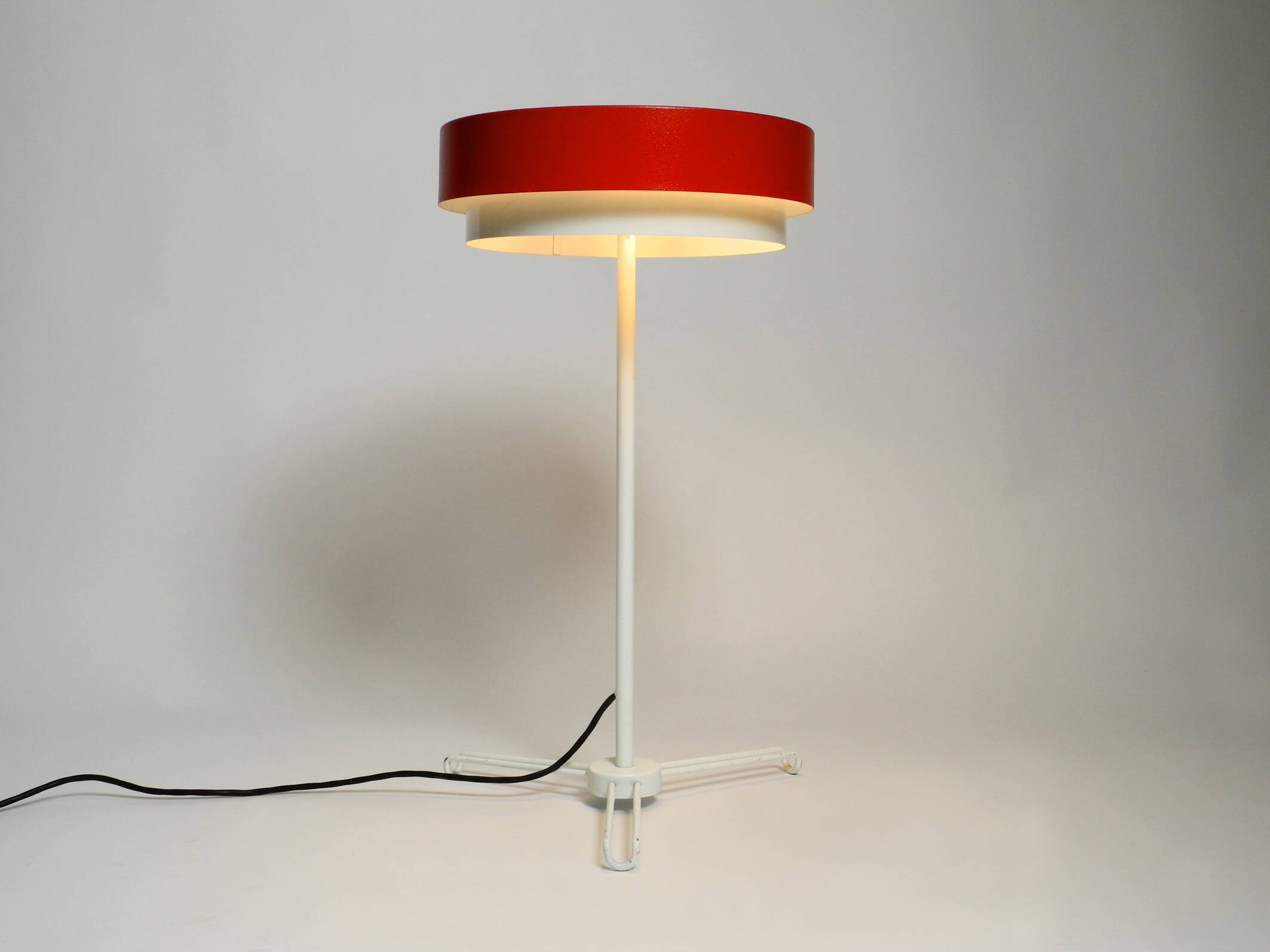 Rare mid-century metal patio floor lamp in very good original condition