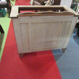 Oak chest of drawers with marble top, 1940-1950
