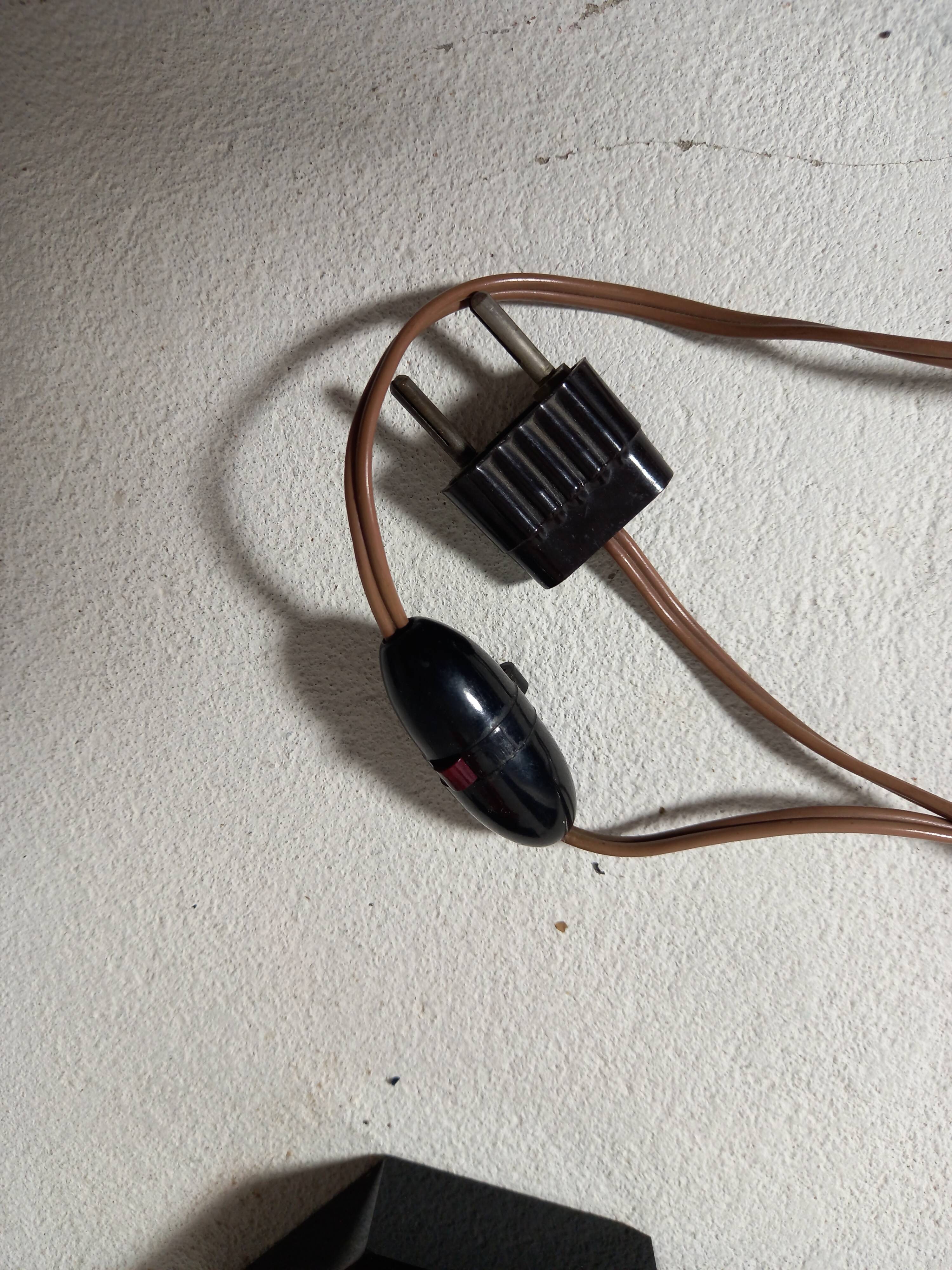 Art Deco Style Table Lamp Base in Black and Pink Bohemian Crystal