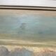HSP painting "Seaside at sunset" signed O. Blanchard + Marine frame