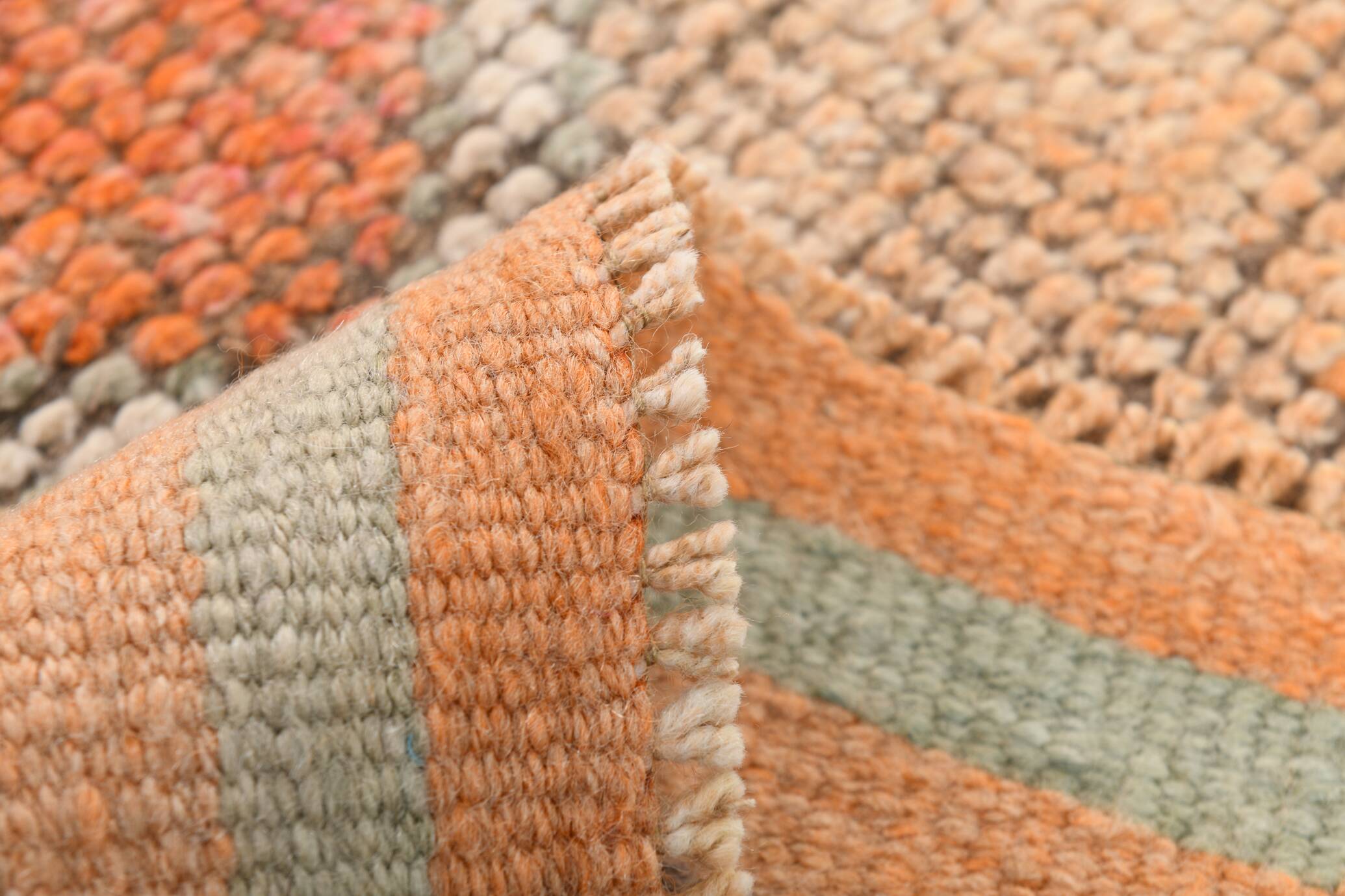 Light Orange & Pembe Vintage Runner Rug For Home Decor, 88x323 Cm