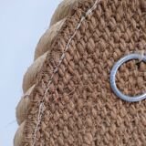 oval mirror braided cord dlg audoux minet 1960s