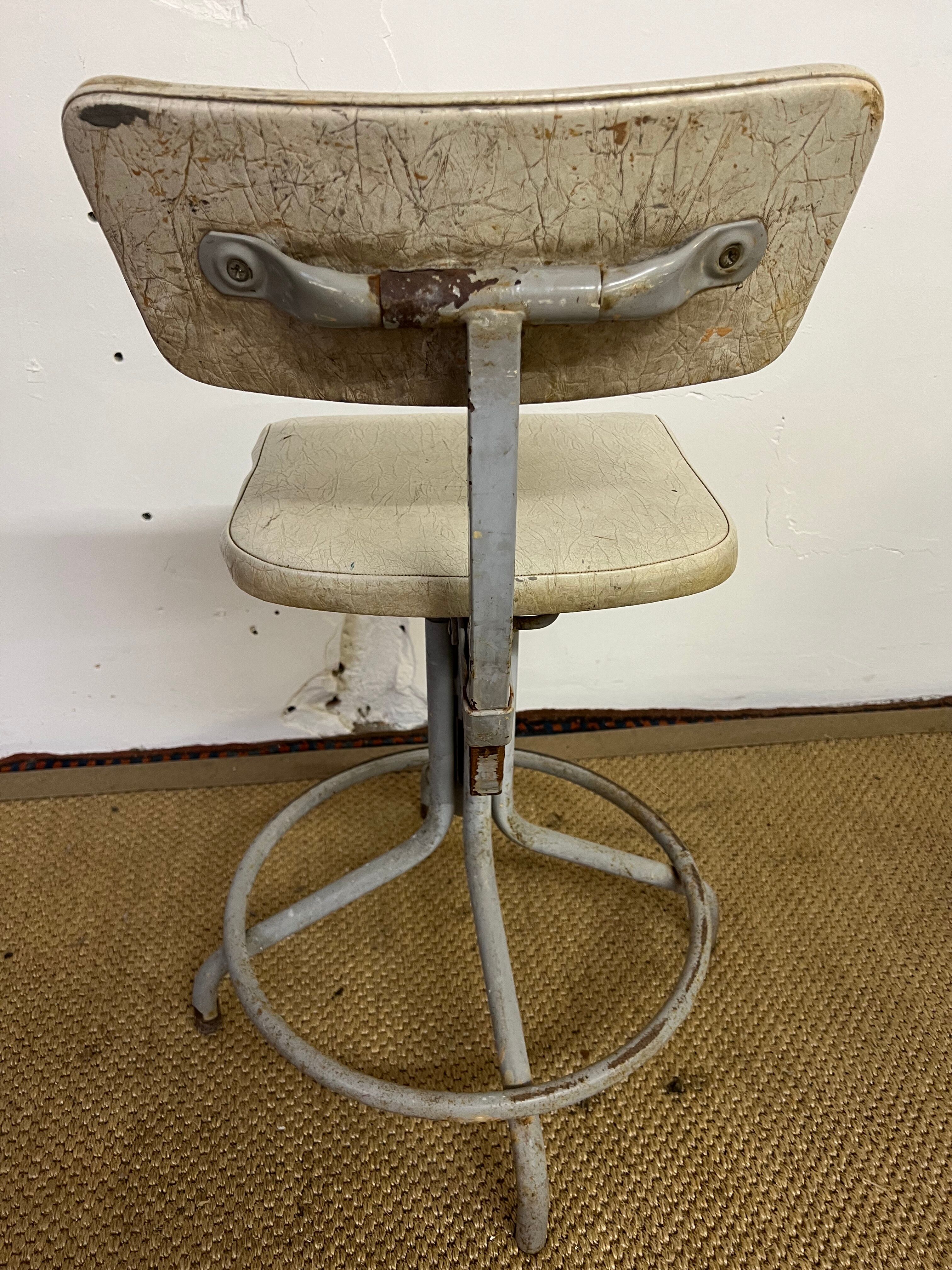 Old industrial workshop chair