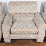 Missoni armchairs, 1970s, set of 3