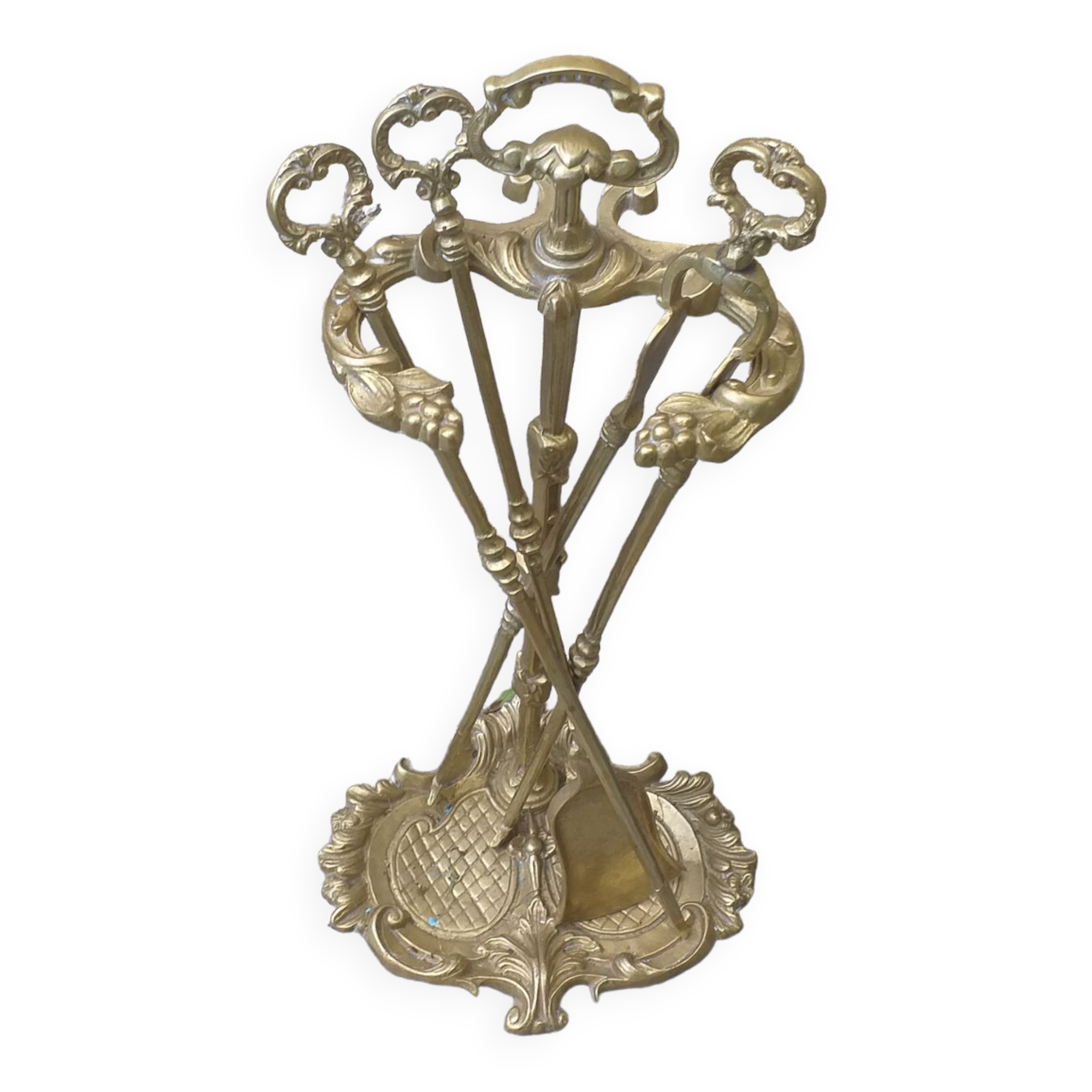 Bronze fireplace servant