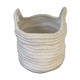White basket pot cover