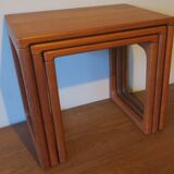 Set of mid century Danish teak nesting tables by GR Gelsted, 1960s